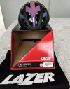 LAZER Helm Genesis Matte Strips schwarz/pink
