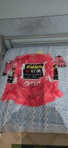 Maglia rosa Jumbo Visma - Roglic Giro d'Italia 2023 - tg. XL + guanti e calzini