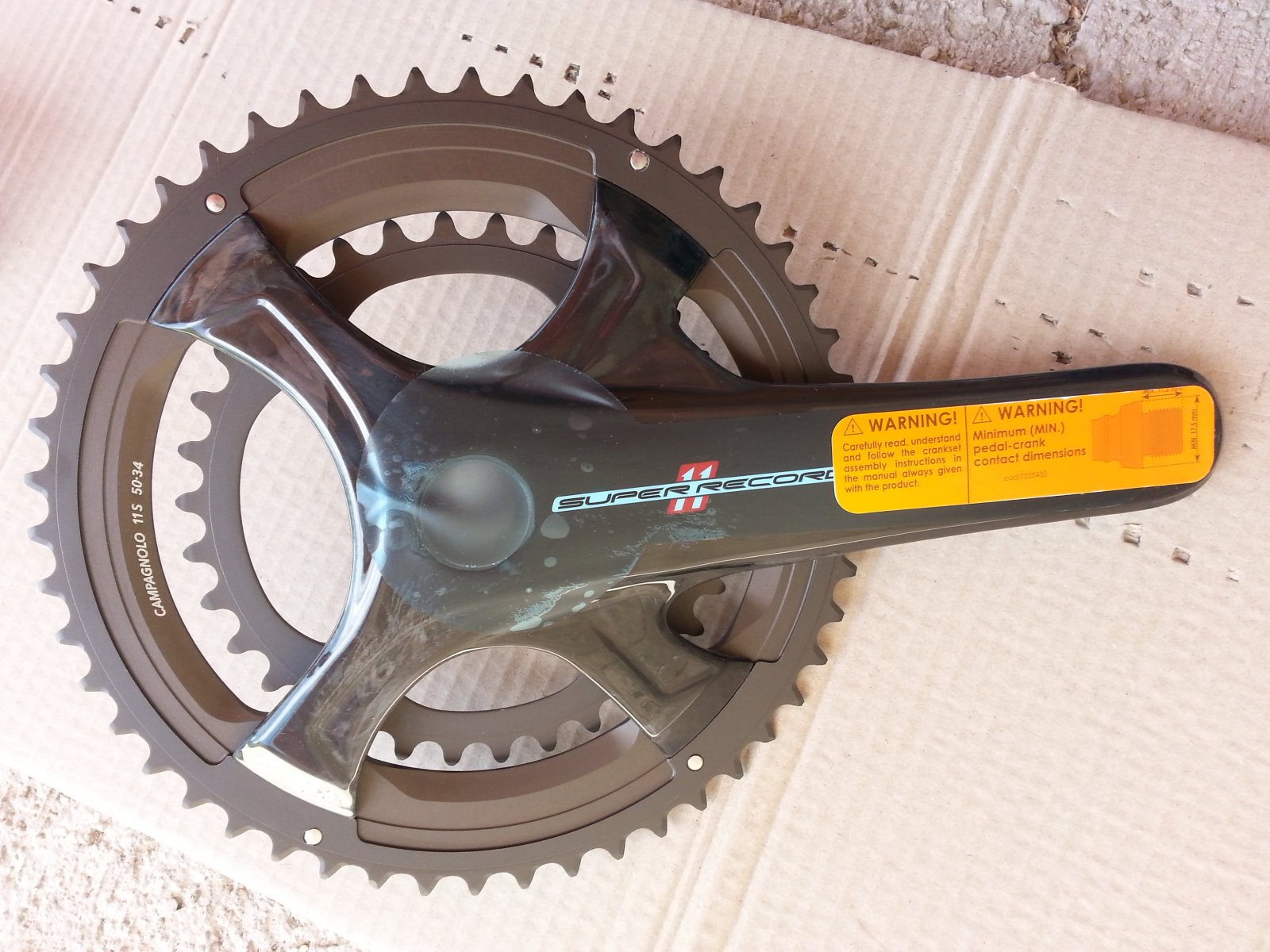 Guarnitura Nuova Campagnolo Super Record 11v 50/34 172.5 | BDC MAG